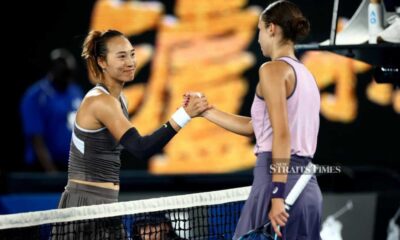 Zheng Qinwen Australian Open 2024 Handshake