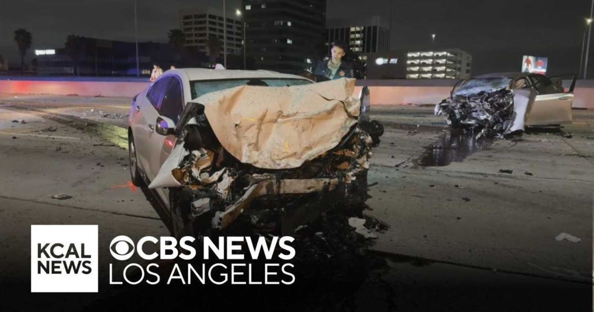 405 Freeway Encino Crash Scene