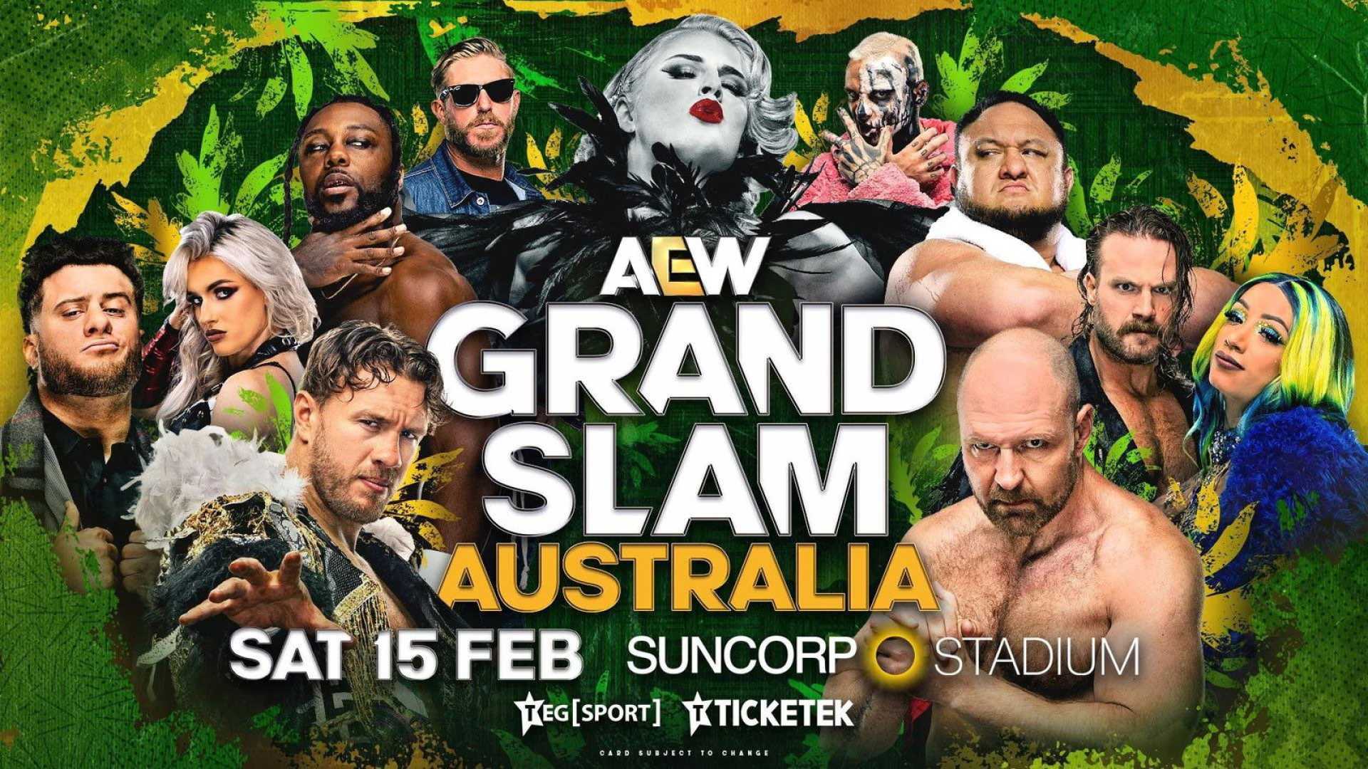 Aew Grand Slam Australia Event Poster