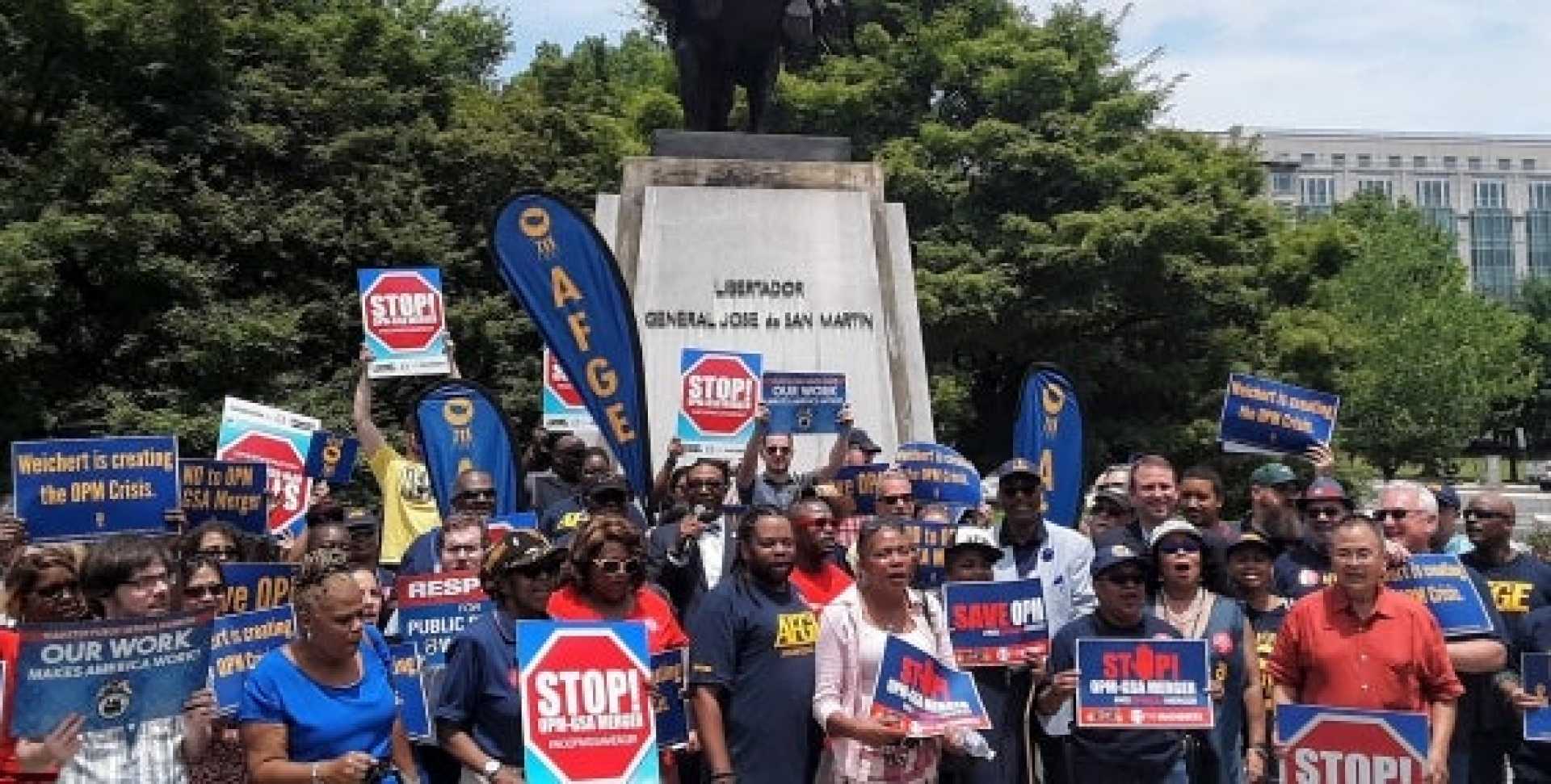 Afge Union Members Rallying In Washington