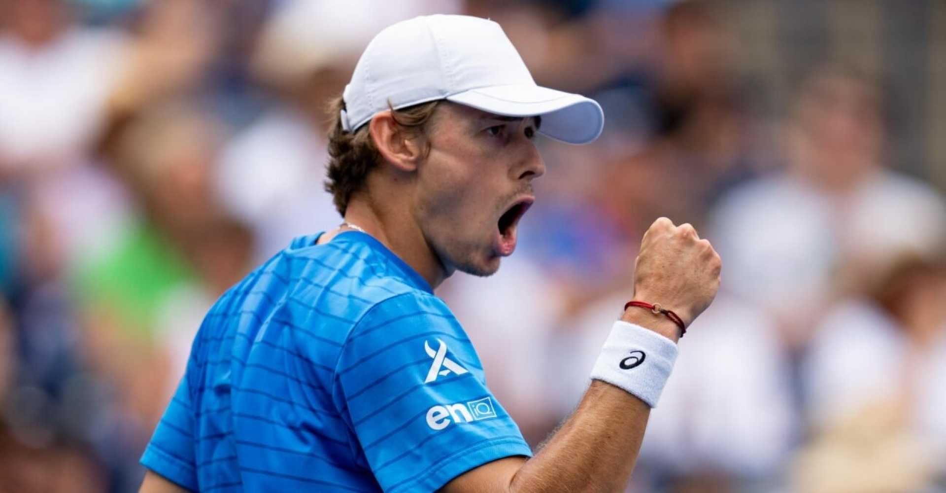 Alex De Minaur Tennis Match Celebration