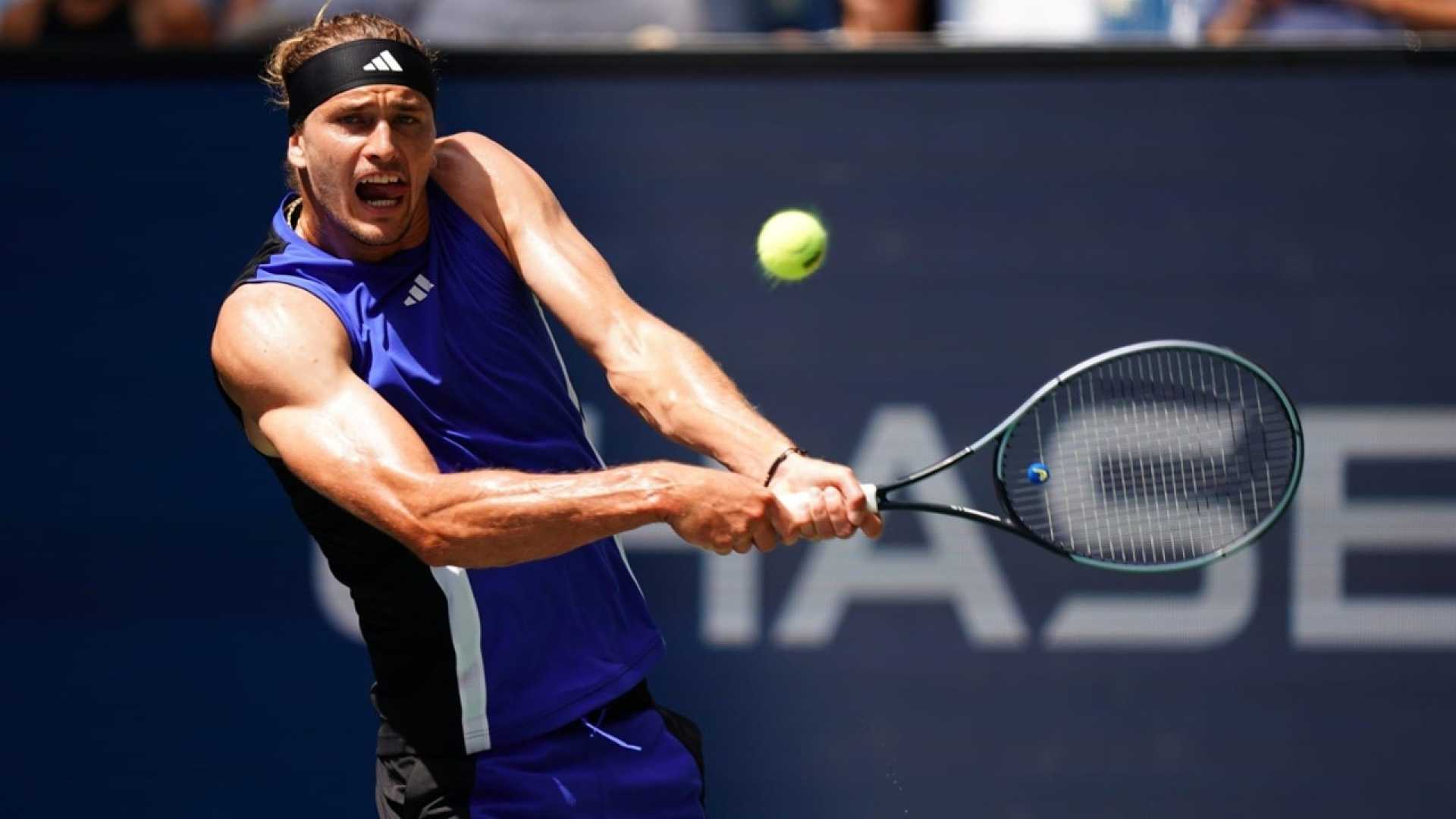 Alexander Zverev Playing Tennis