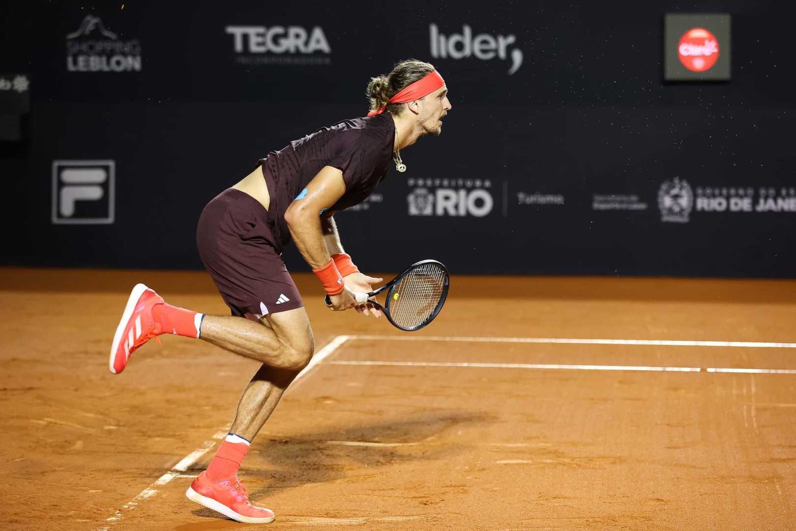 Alexander Zverev Rio Open Tennis Match Action