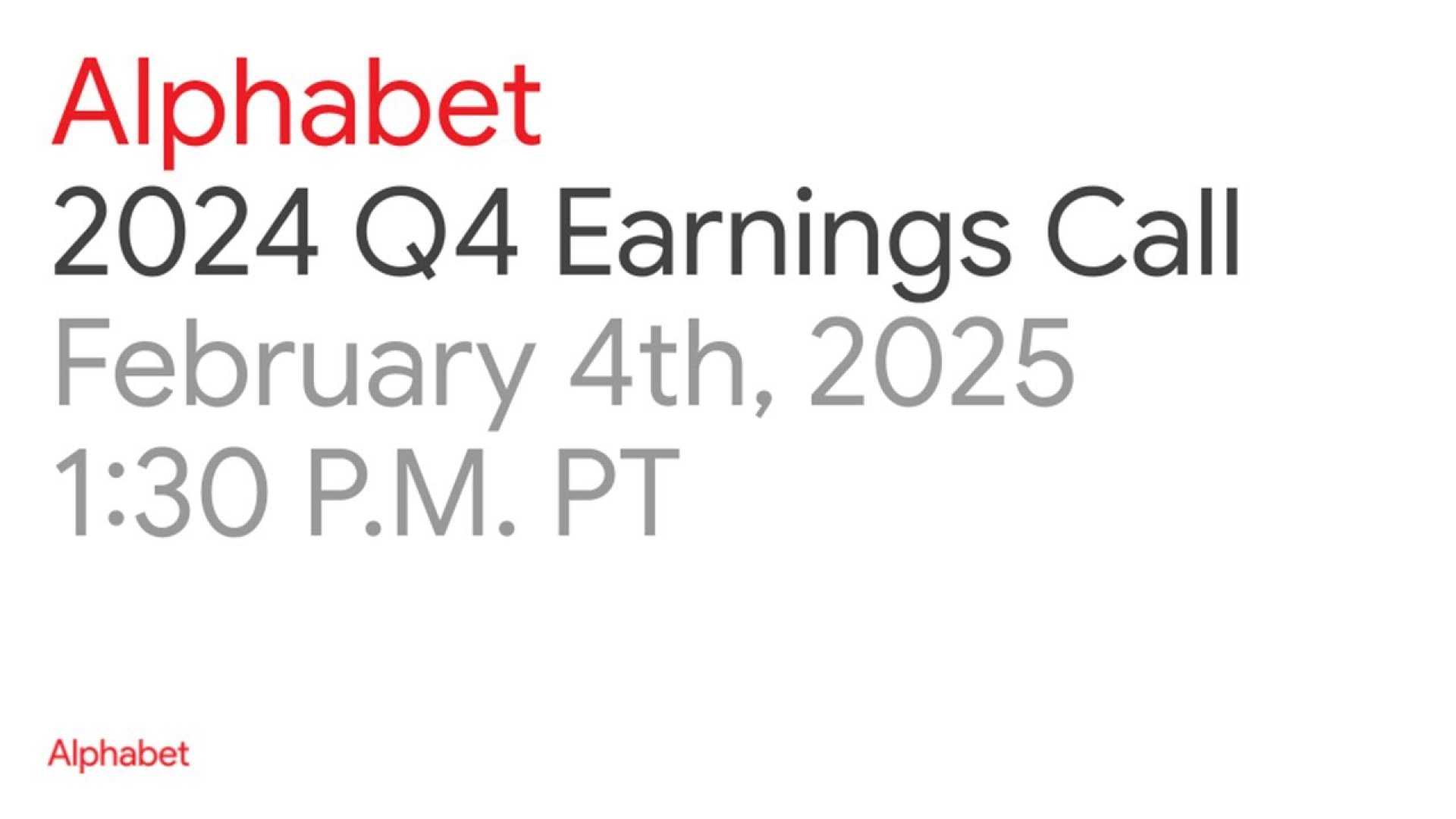 Alphabet Earnings Report February 2025