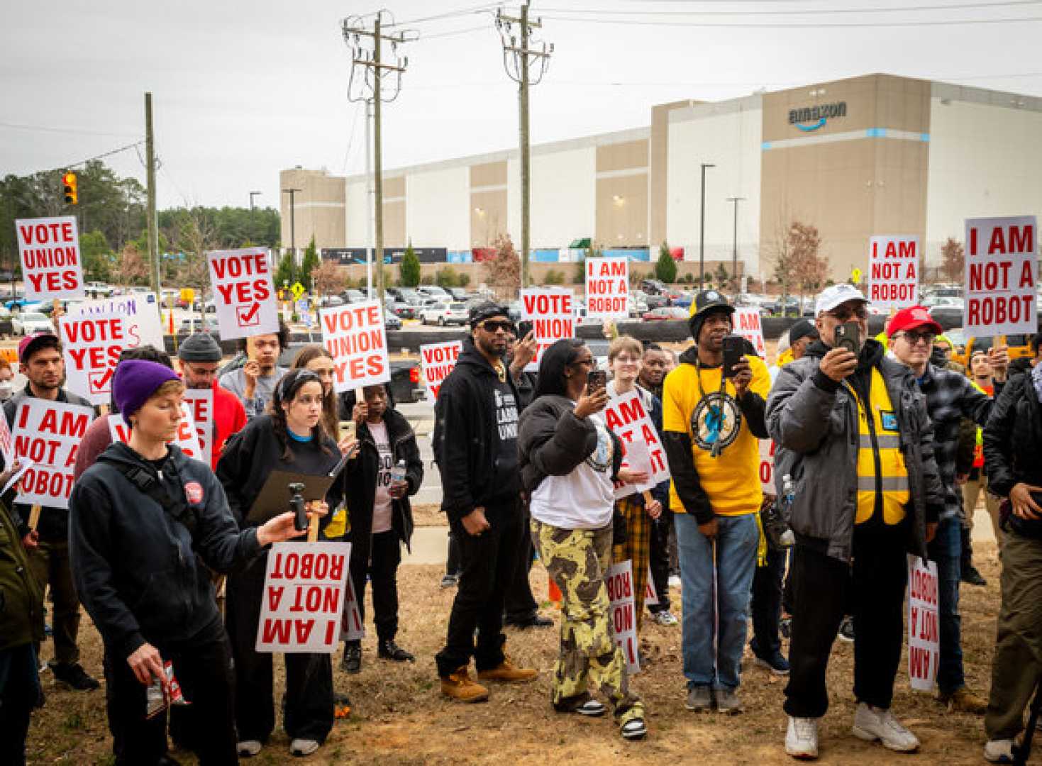 Amazon Warehouse Union Vote North Carolina February 2025