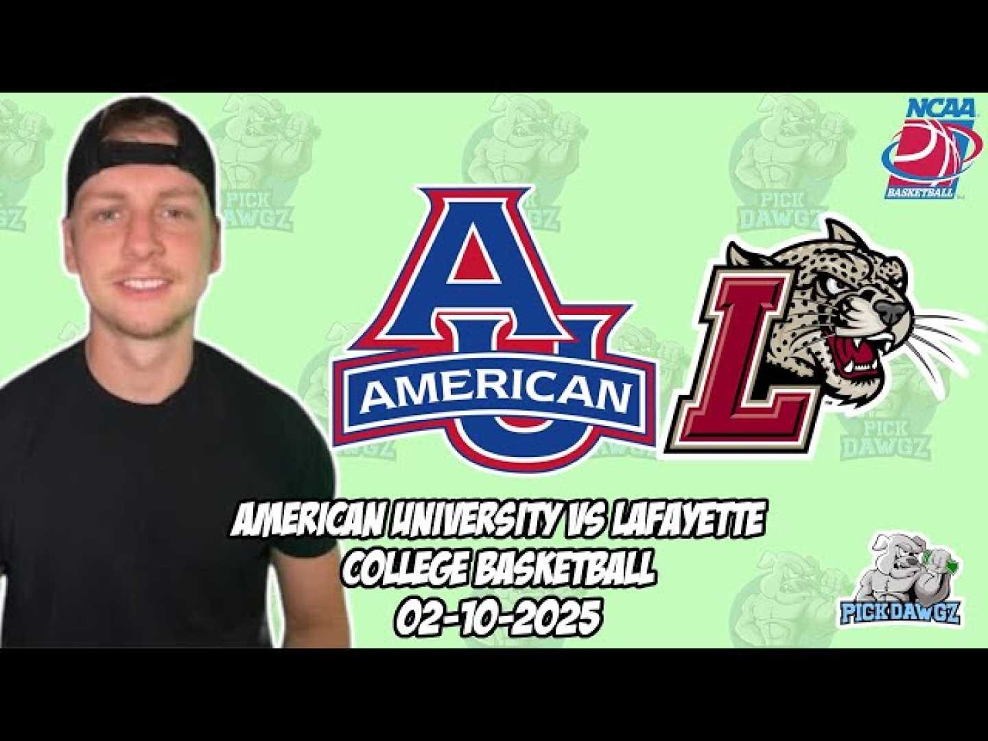 American University Basketball Vs Lafayette College