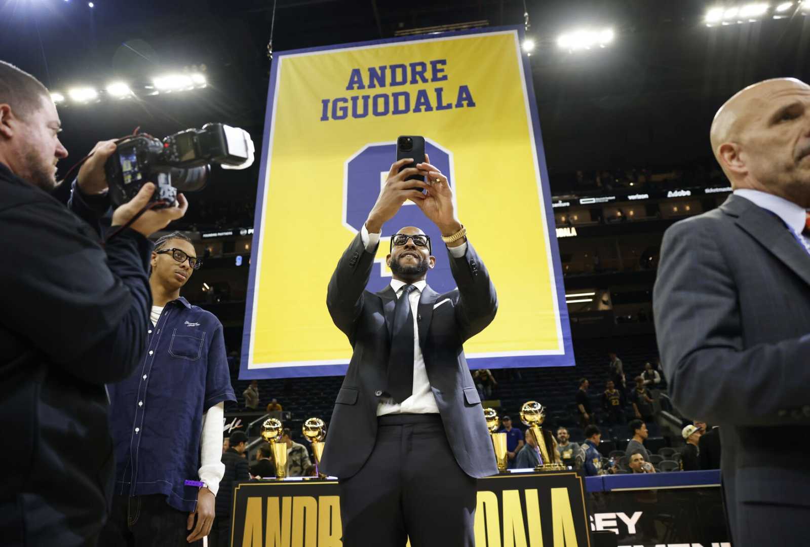 Andre Iguodala Jersey Retirement Ceremony