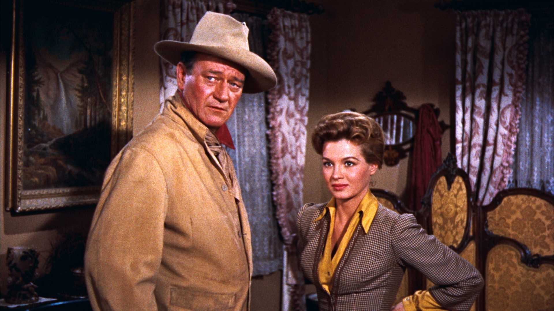 Angie Dickinson John Wayne Rio Bravo Movie Still