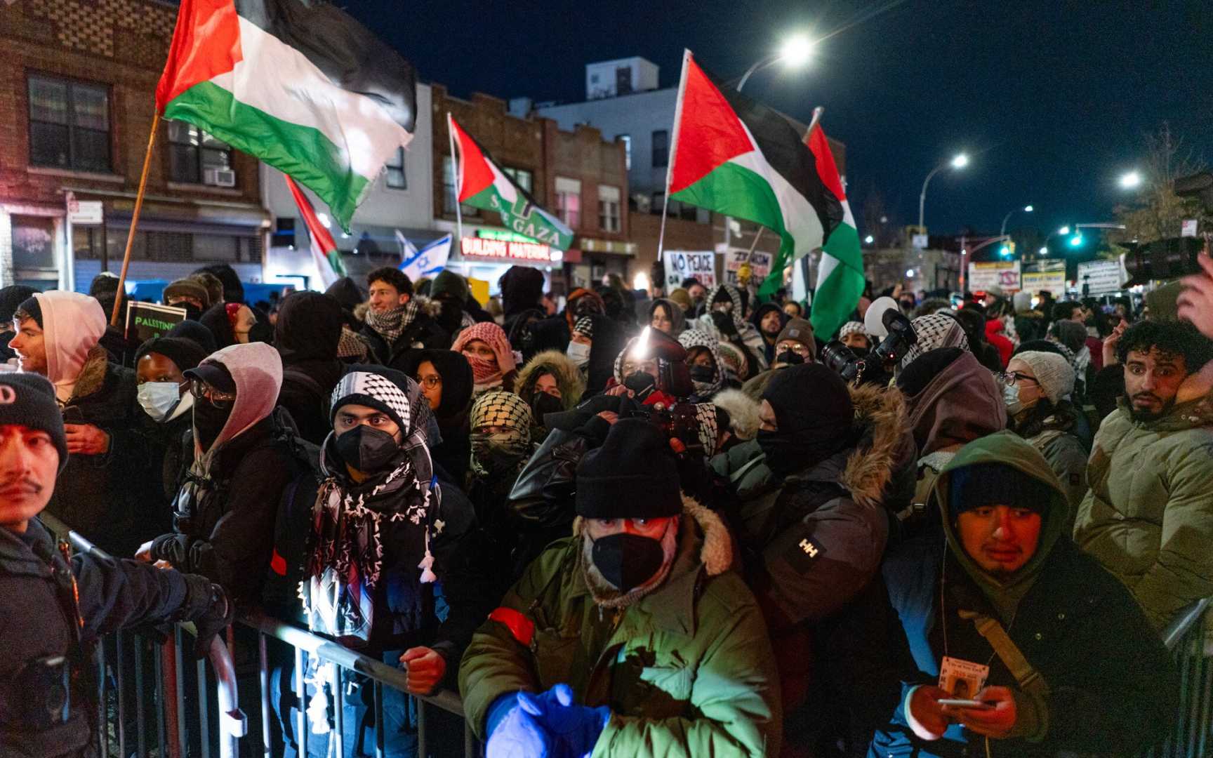 Anti Israel Protest Brooklyn Orthodox Jewish Neighborhood