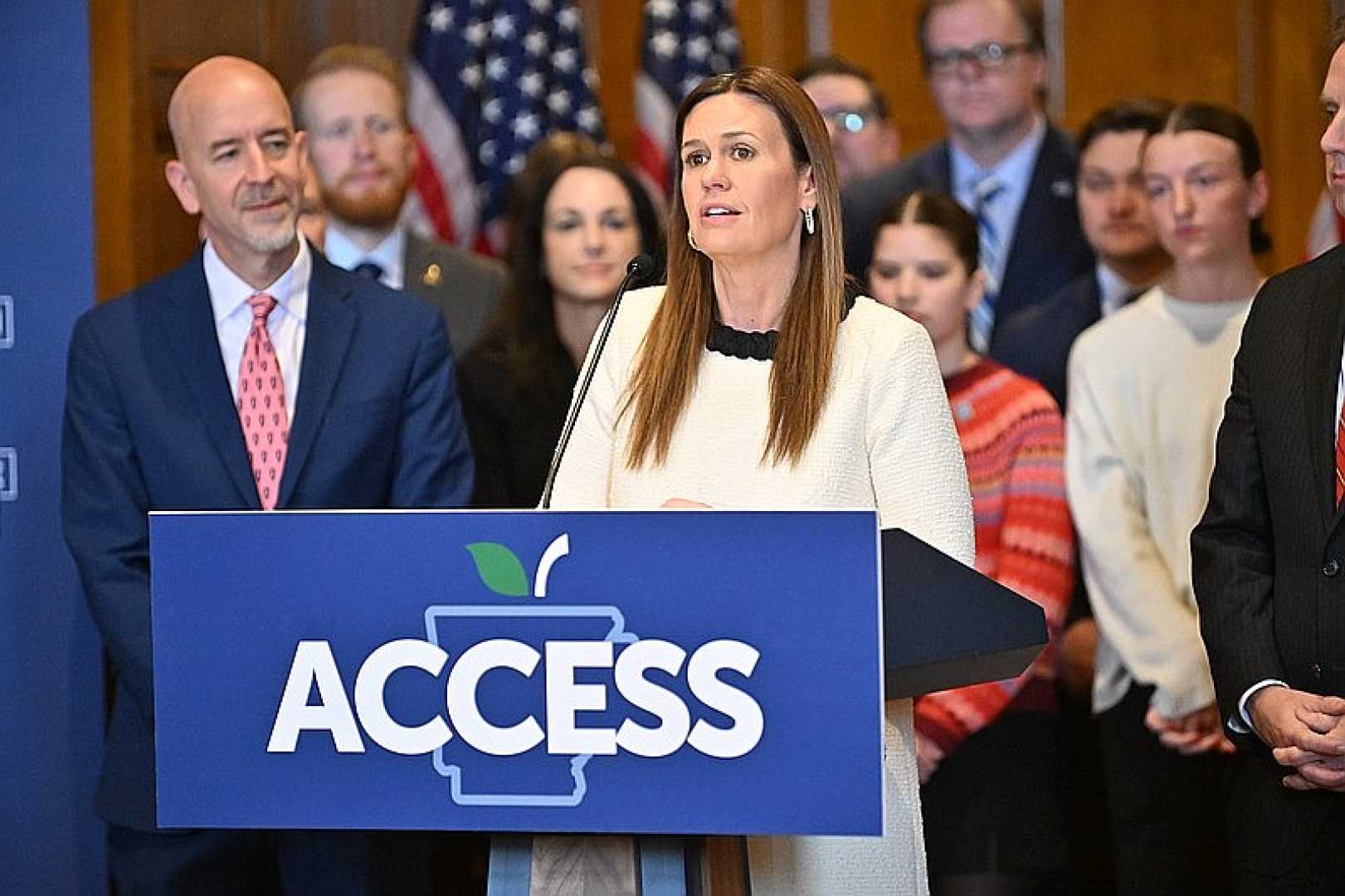 Arkansas Capitol Press Conference Gov. Sarah Huckabee Sanders