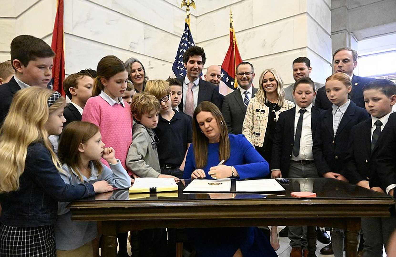 Arkansas Governor Sarah Huckabee Sanders Signing Bills