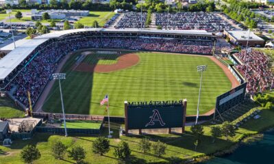 Arkansas Razorbacks Baseball Game Baum Walker Stadium