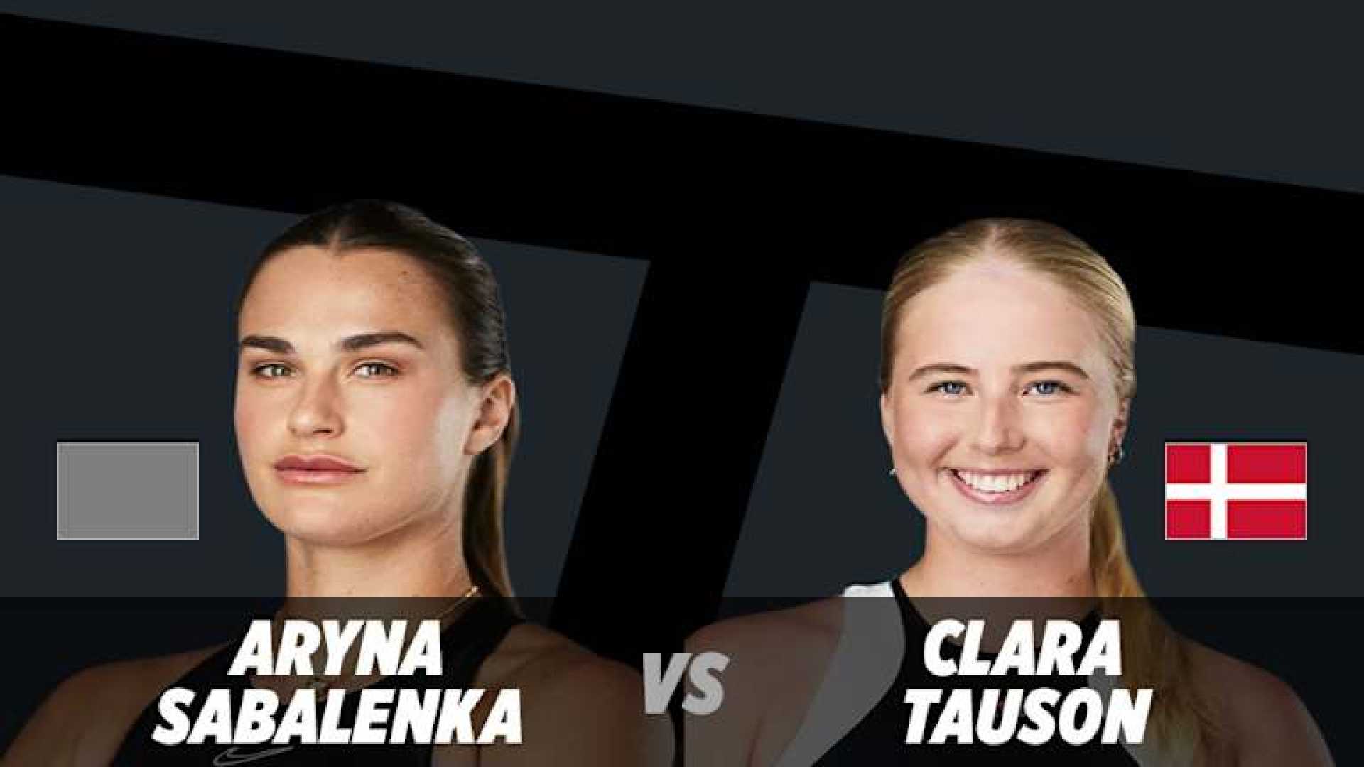 Aryna Sabalenka Clara Tauson Wta Dubai Tennis Match