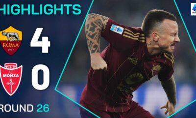 As Roma Vs Monza 4 0 Match Highlights