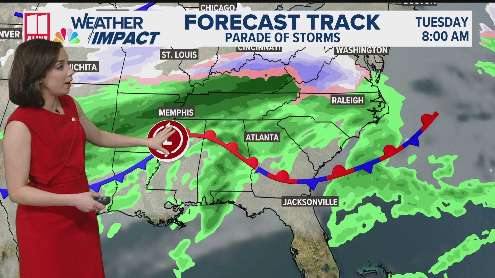 Atlanta Heavy Rain Weather Forecast February