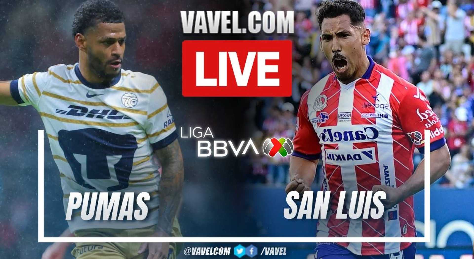 Atlético San Luis Vs Pumas Liga Mx Match 2025