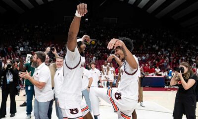 Auburn Basketball Celebration After Victory