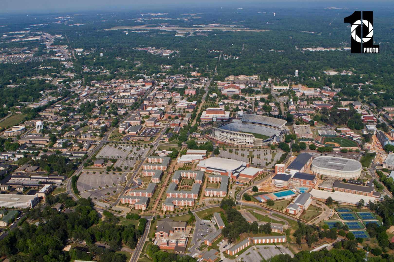 Auburn University Campus Aerial View