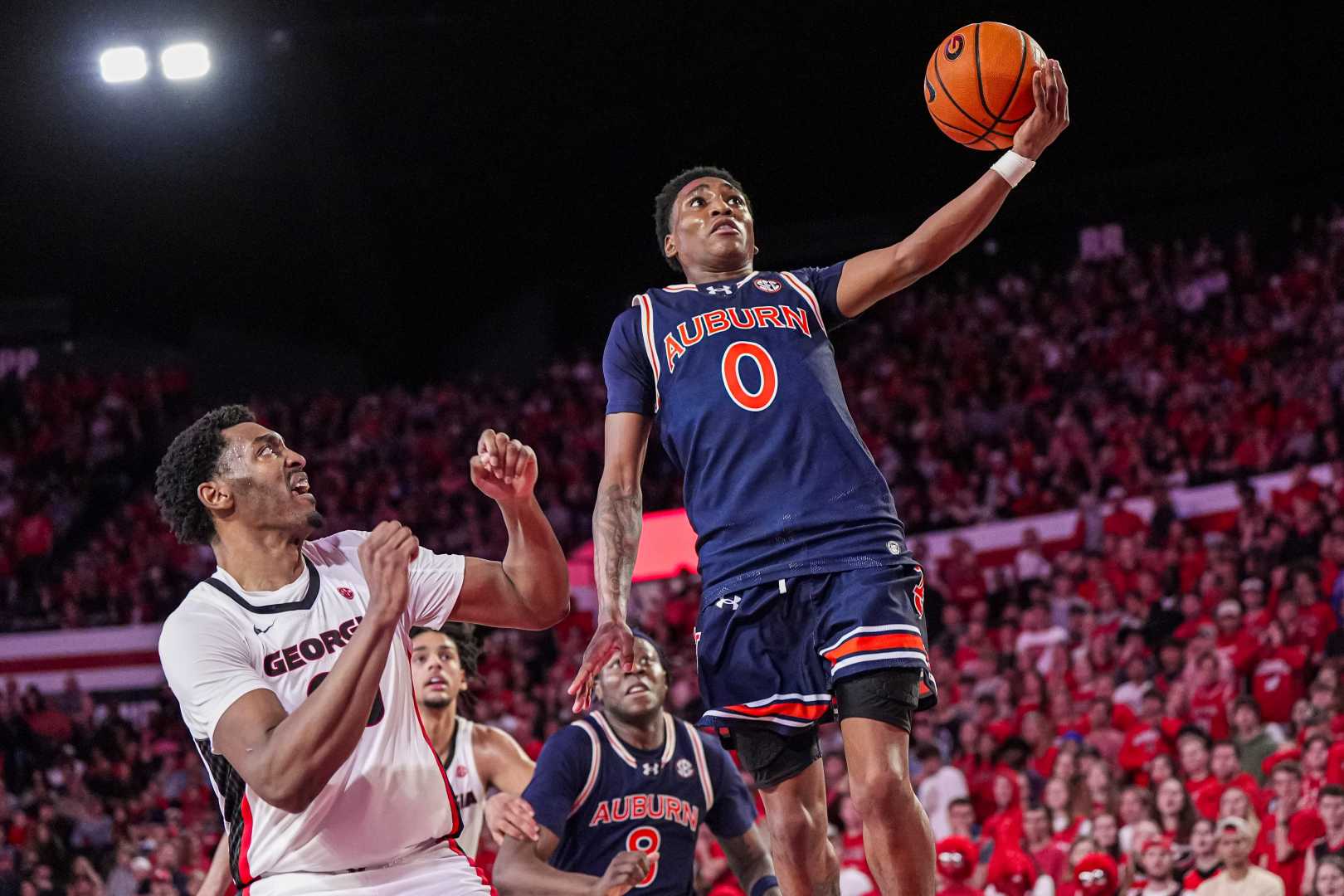 Auburn Vs Georgia Basketball Game Action