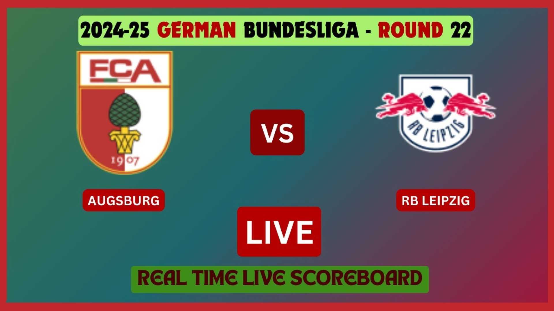 Augsburg Vs Rb Leipzig Bundesliga Match February 2025