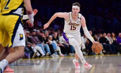 Austin Reaves La Lakers Indiana Pacers Game Action