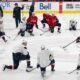 Auston Matthews Team Usa Practice 4 Nations Face Off