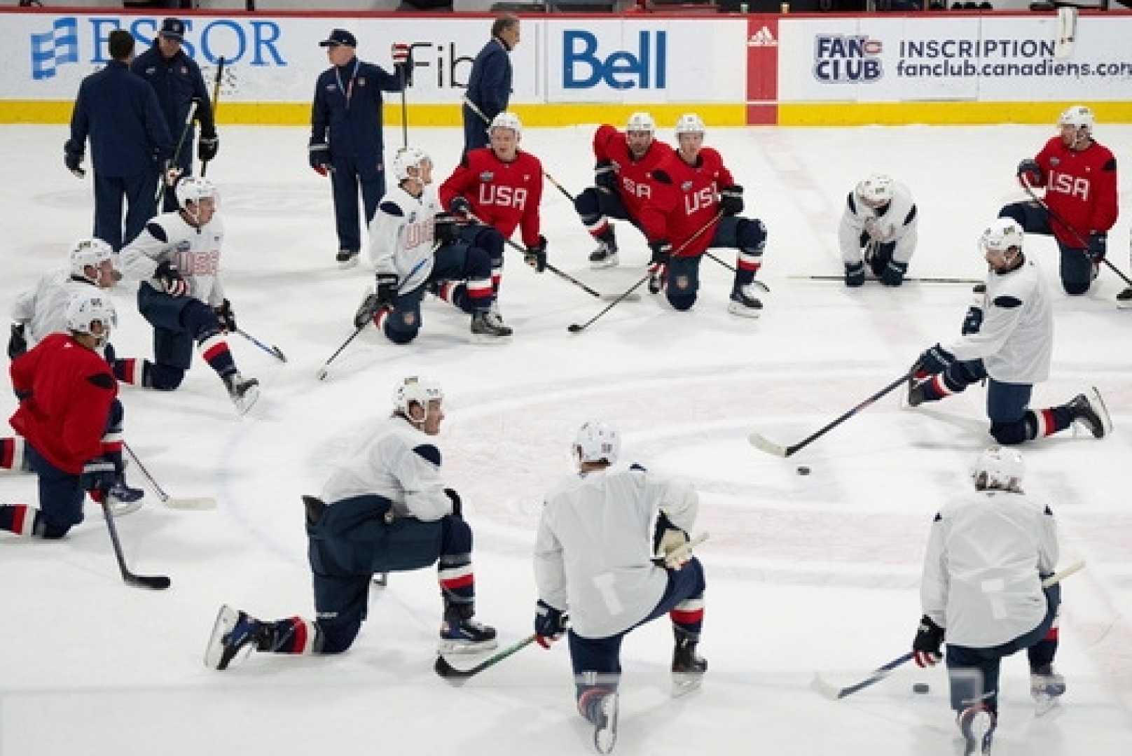 Auston Matthews Team Usa Practice 4 Nations Face Off