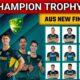 Australia Cricket Team Champions Trophy 2025