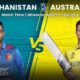 Australia Vs Afghanistan Icc Champions Trophy 2025