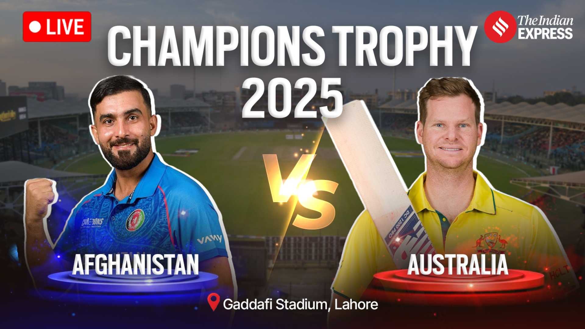 Australia Vs Afghanistan Icc Champions Trophy 2025 Cricket Match