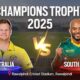 Australia Vs South Africa Cricket Match February 2025