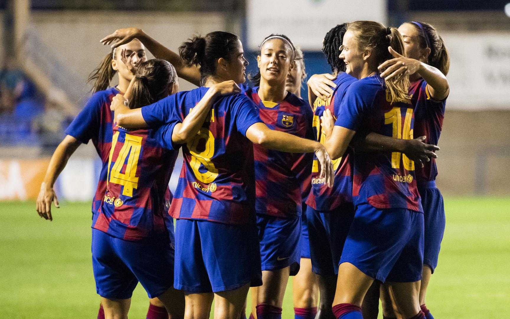 Barcelona Vs Espanyol Women's Football Match Scene