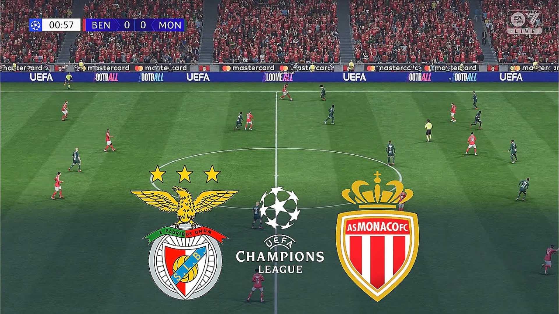 Benfica Vs Monaco Uefa Champions League 2025