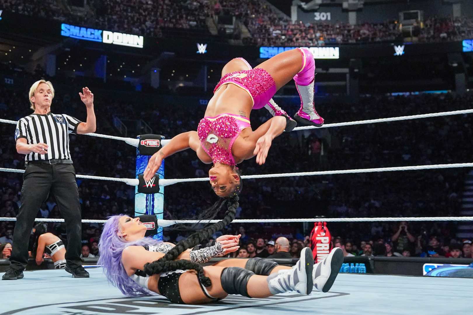 Bianca Belair Wrestling Smackdown Moonsault July 2024