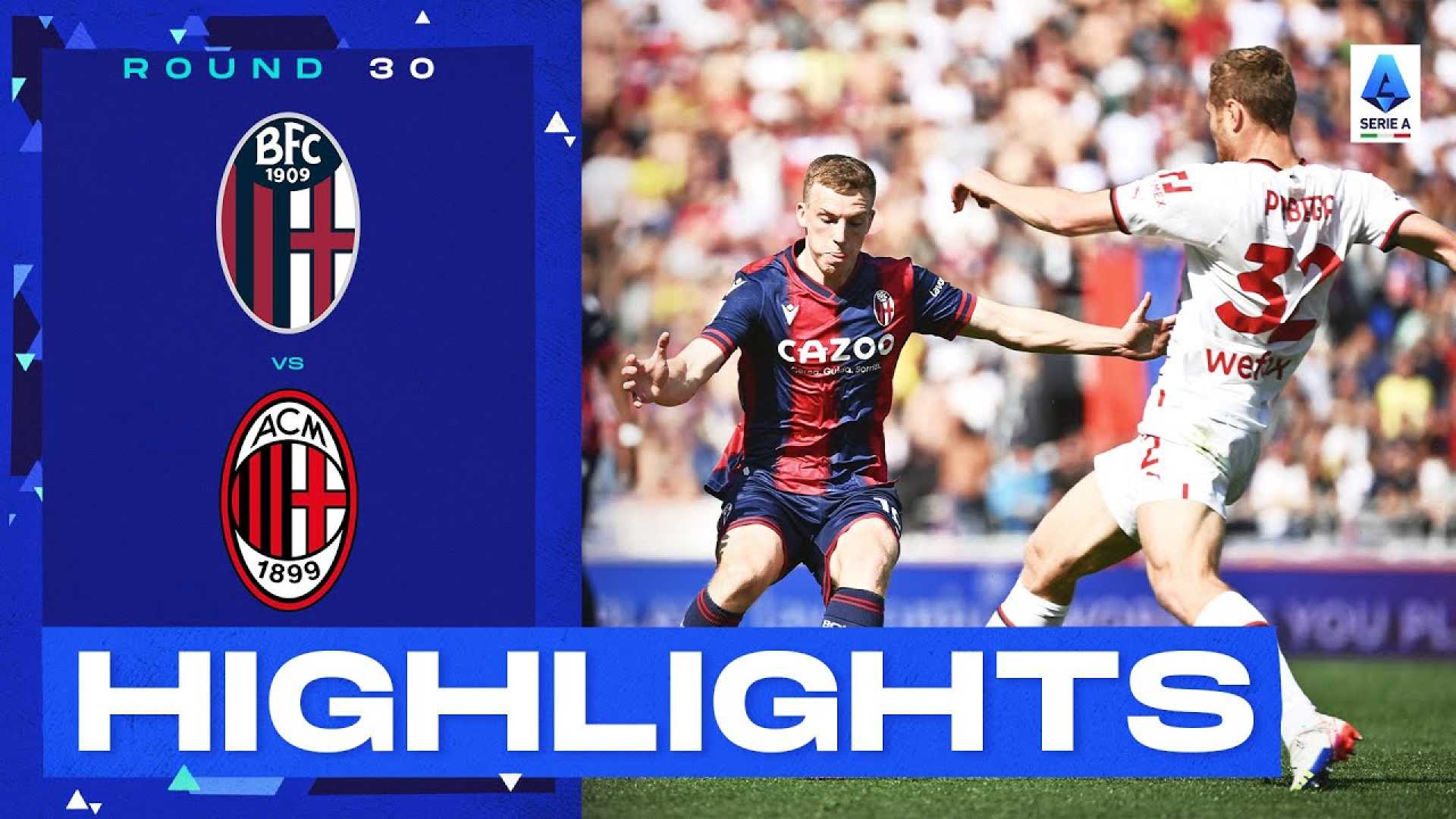 Bologna Milan Serie A Match Highlights