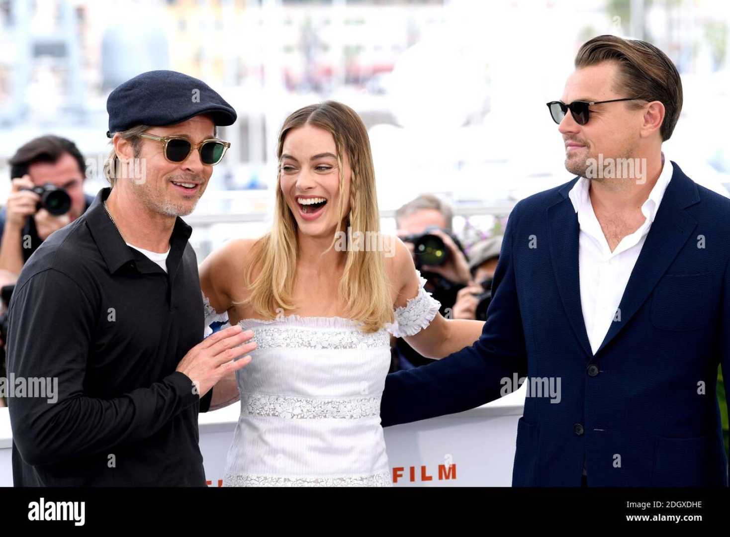 Brad Pitt Leonardo Dicaprio Margot Robbie Cannes