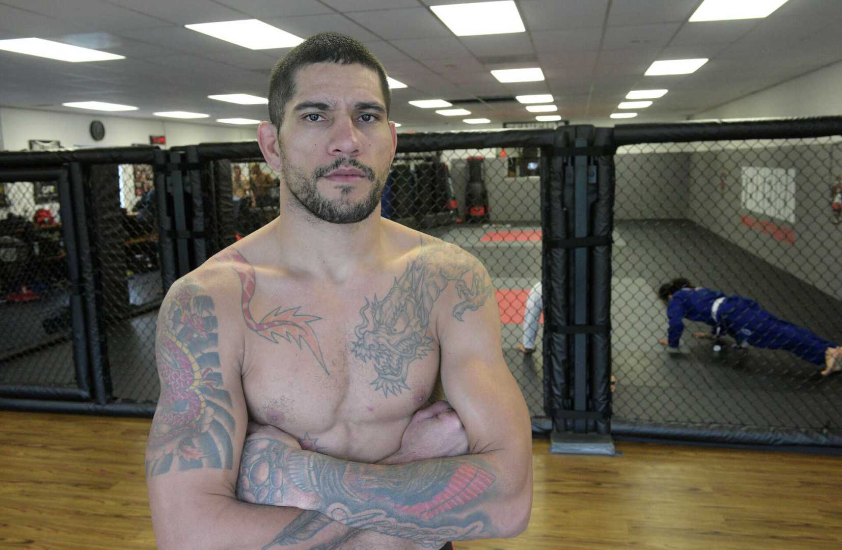 Brazilian Mma Fighter Training In Portuguese Gym