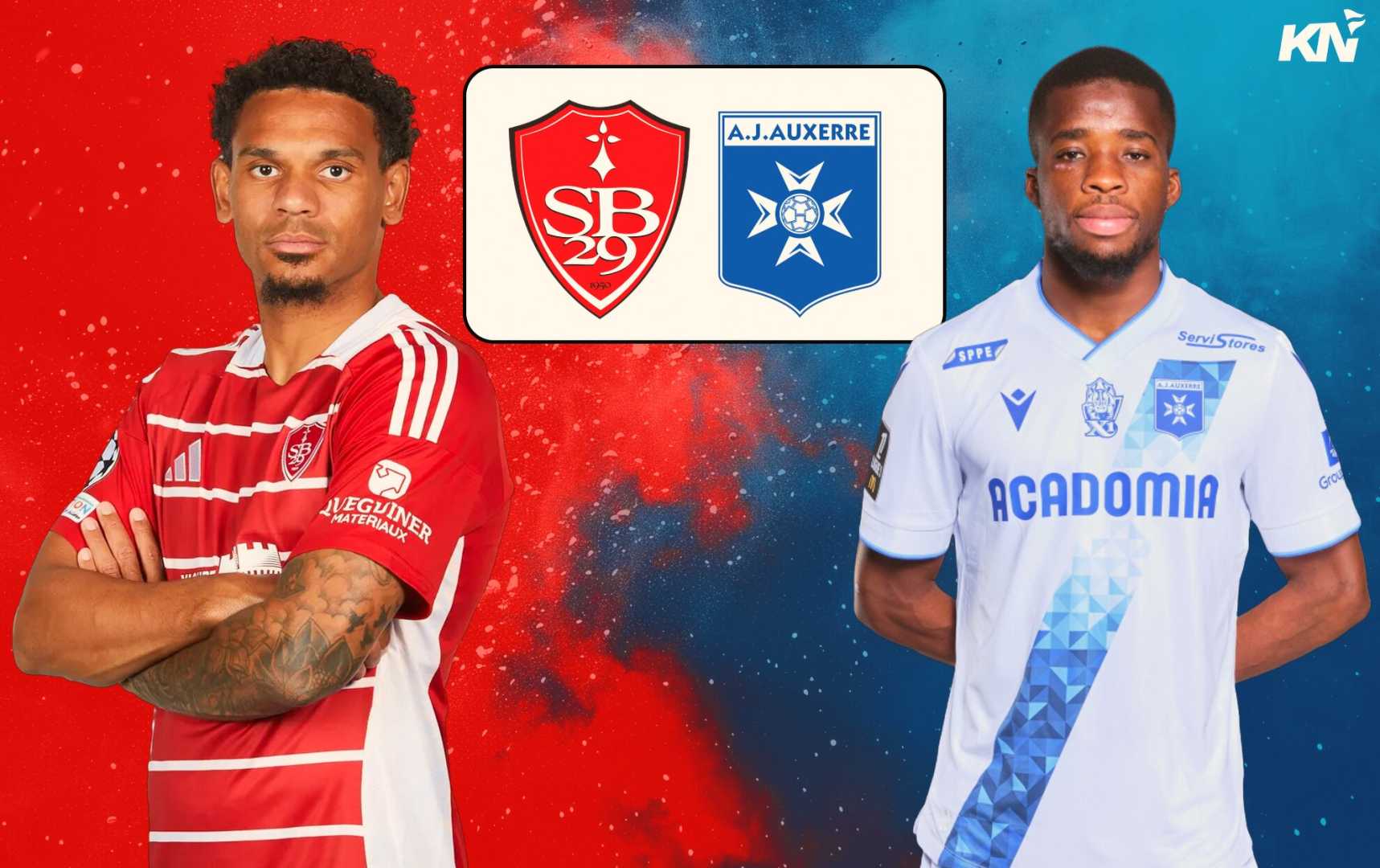 Brest Vs Auxerre Ligue 1 Soccer Match