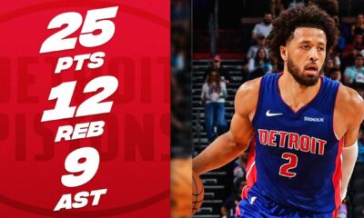 Cade Cunningham Detroit Pistons Game Action