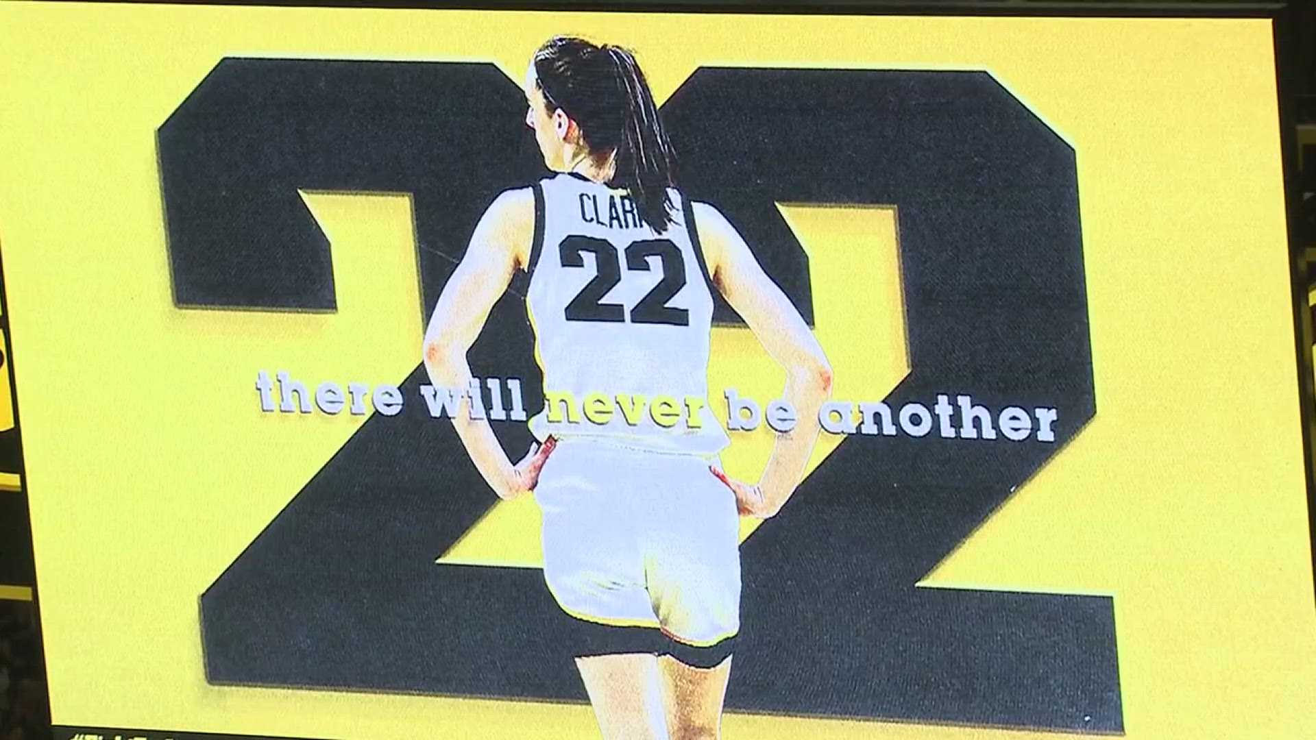 Caitlin Clark Carver Hawkeye Arena Jersey Retirement