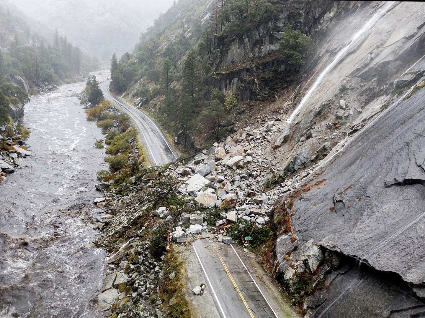 California Storm Rain Flooding Landslide Damage