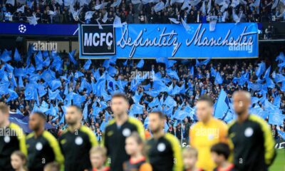 Champions League Manchester City Fans Banner