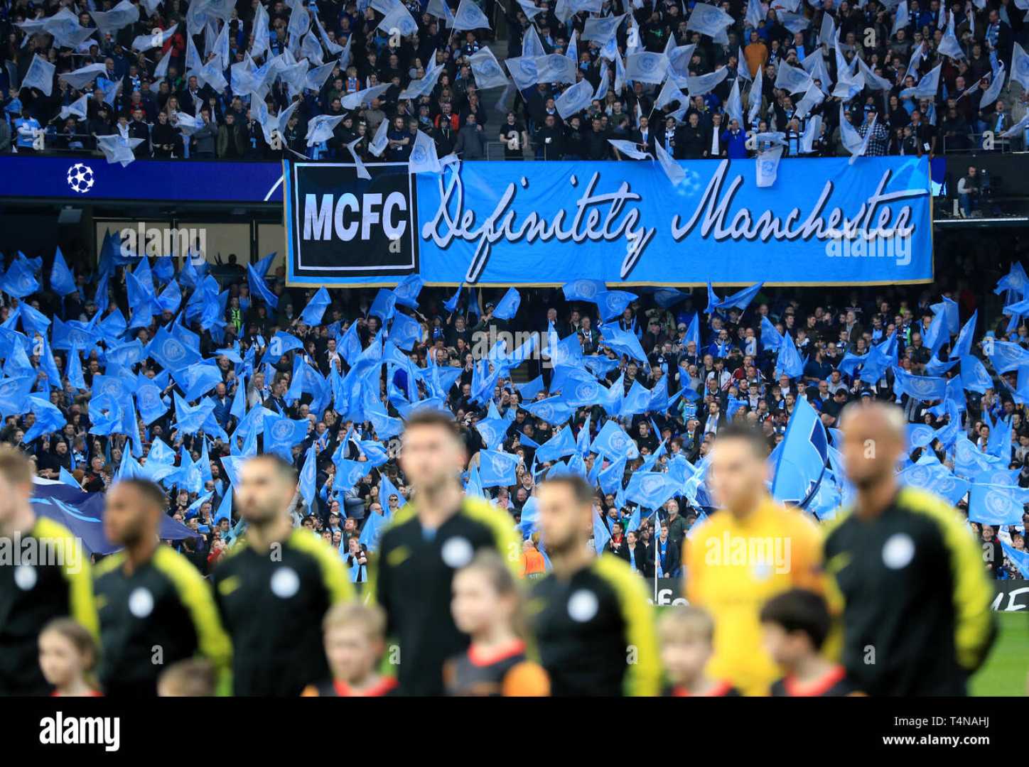 Champions League Manchester City Fans Banner