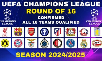 Champions League Round Of 16 Fixtures 2025