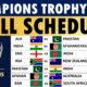 Champions Trophy 2025 Cricket Match Details