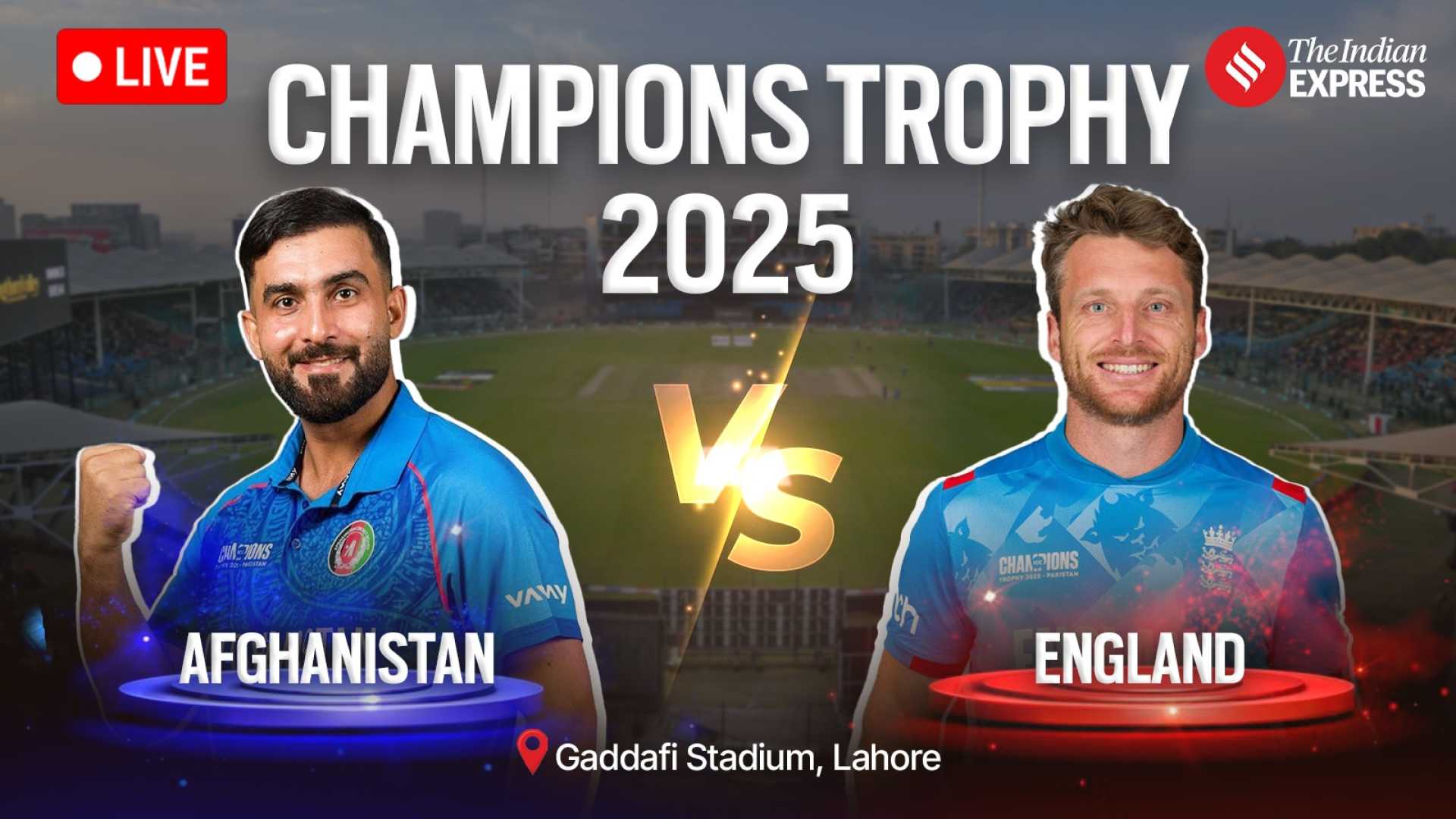 Champions Trophy Cricket Match England Vs Afghanistan