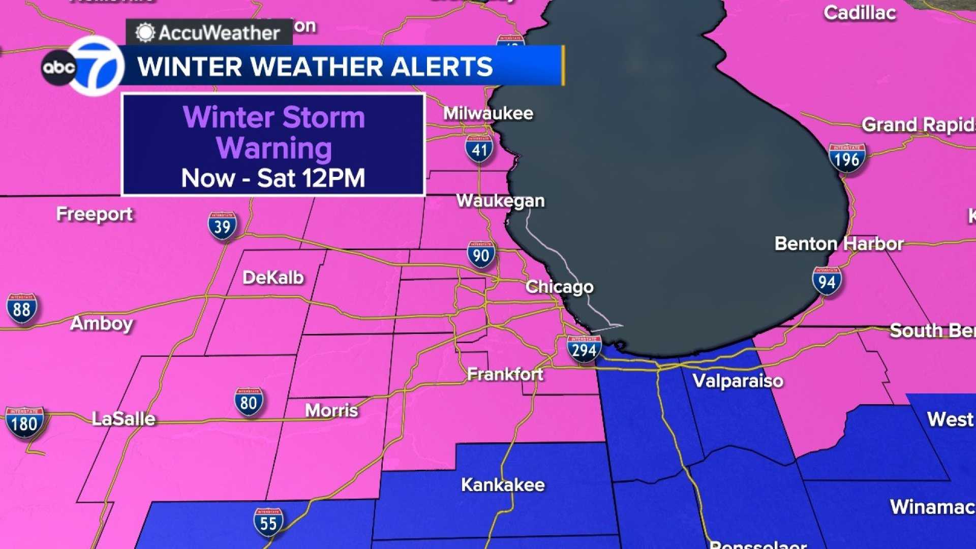 Chicago Winter Snowstorm Forecast