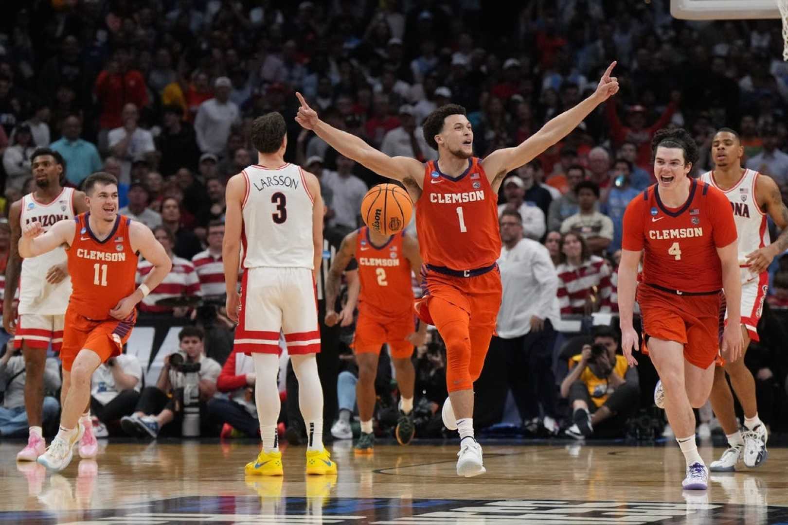 Clemson Tigers Basketball Team Celebration