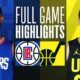 Clippers Jazz Basketball Game Highlights