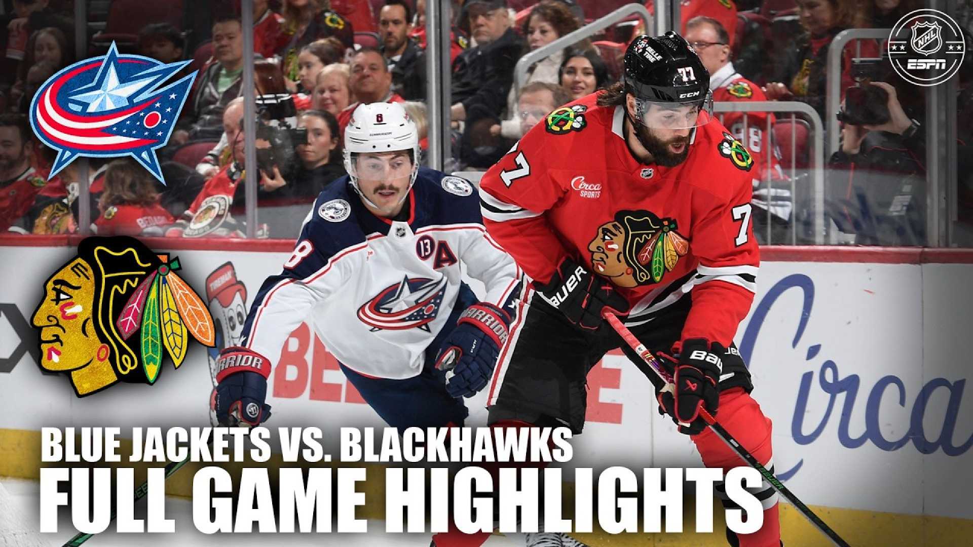 Columbus Blue Jackets Vs Chicago Blackhawks Game